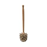 WC-Bürste, antibakteriell, hygienisch, mit langem Griff (8 x 35 cm) (Holz)