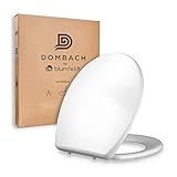 Dombach® Premium WC Sitz, Klodeckel mit Absenkautomatik, Antibakterielle, abnehmbare Klobrille mit...
