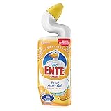 WC-Ente Total Aktiv Gel, Flüssiger WC-Reiniger, Toilettenreiniger, Citrus Splash (erfrischender...